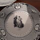 9 creil and Montereau dance themed plates