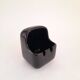 Space age ashtray in black ceramic Italy