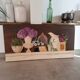 Oil painting on canvas flower and pot 100 x 50 cm