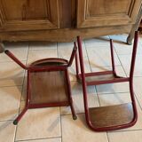 Chaises écolier vintage