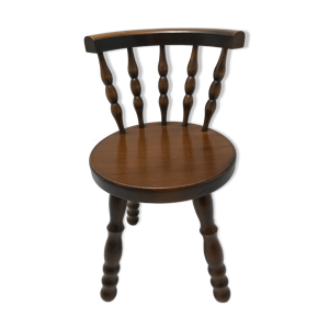 Chaise enfant ancien bois tourné