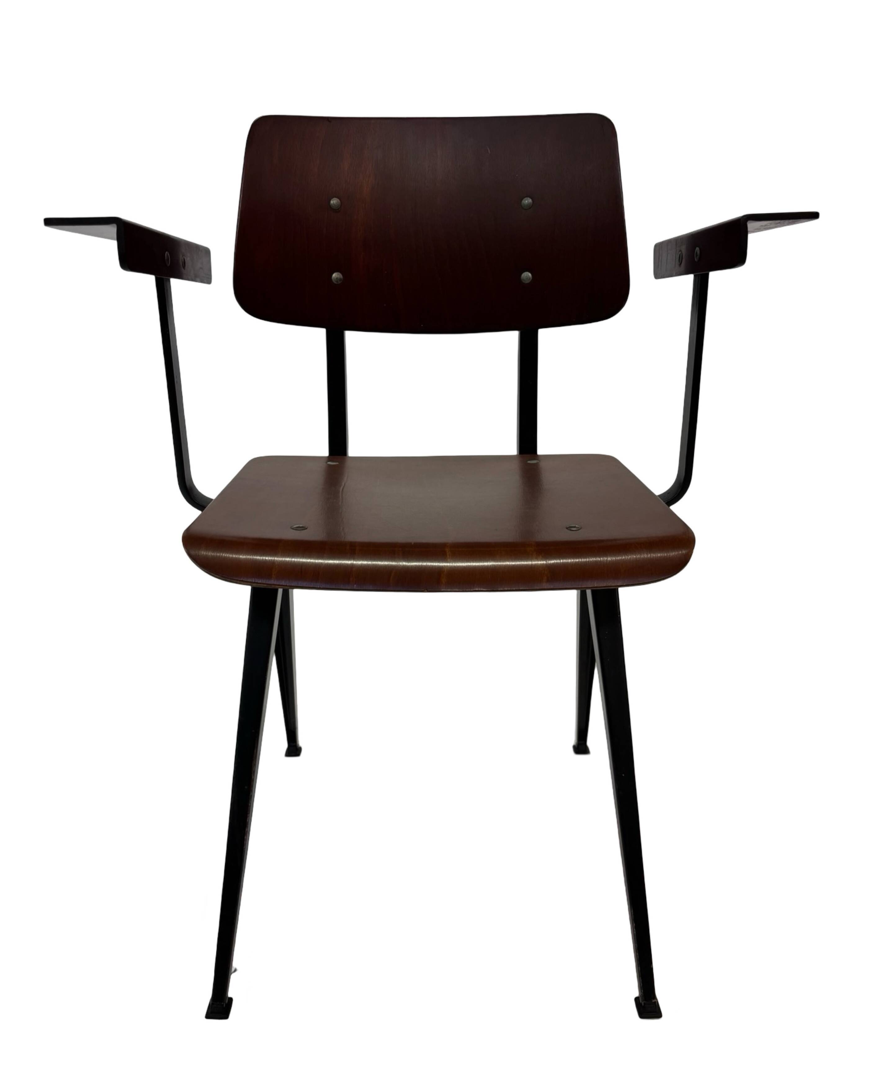 Vintage Galvanitas S16 chair with armrests, 1960 Netherlands Design