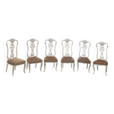 Six Gustavian chairs