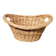 Large vintage wicker/rattan basket