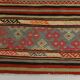 Red & Orange Mid Century Modern Kilim Rug, 174x267Cm