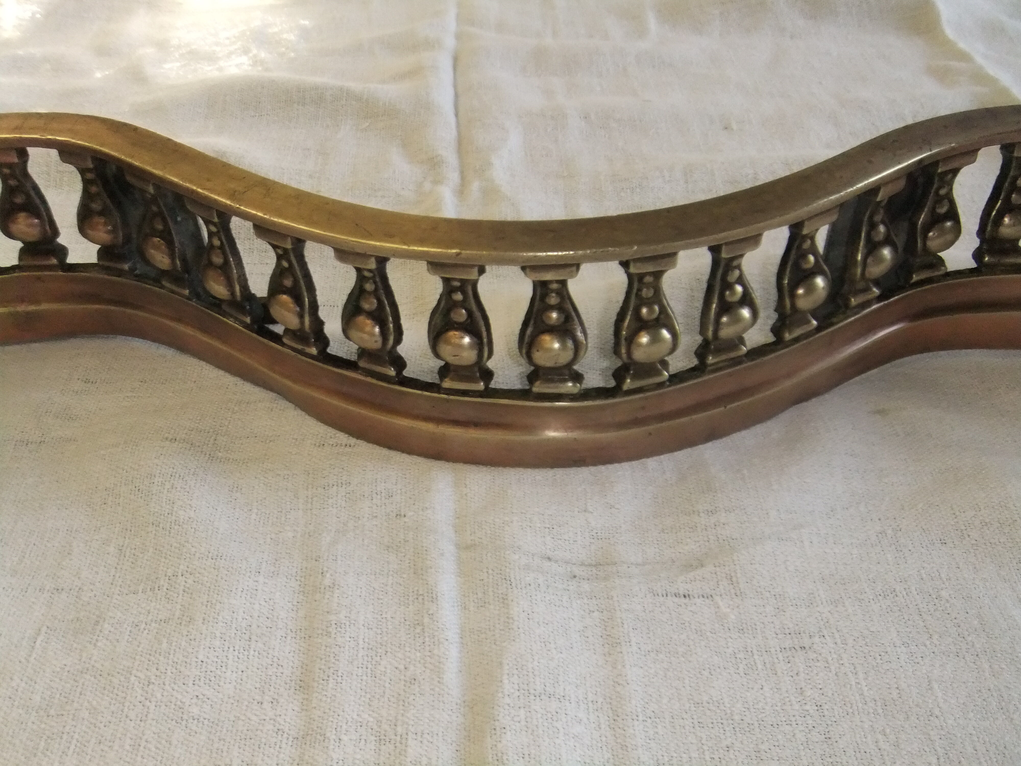 Bronze fireplace bar XIX Front trim Fireplace accessory Louis XV