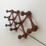 Vintage accordion coat rack