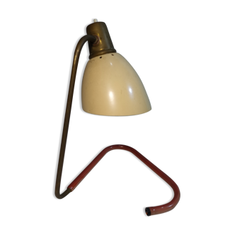 Lampe cocotte laiton doré années 1950
