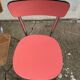 Mismatched formica chairs and stool 1960