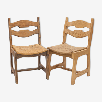 Pair of Guillerme and Chambron chairs