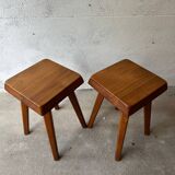 2 S01 stools by Pierre Chapo, 1970
