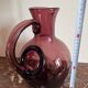 Amethyst blown glass bubble ice carafe Biot