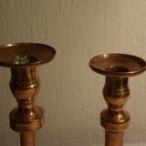 2 chandeliers en cuivre old copper candlestick