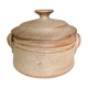 Covered terracotta pot