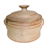 Covered terracotta pot