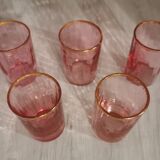 Vintage liqueur glasses blown glass