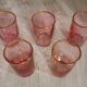Vintage liqueur glasses blown glass