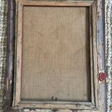 Old canvas portrait