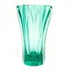 Art Deco vase, turquoise crystal, designed by R. Hlousek, Moser, Czechoslovakia, 1930s