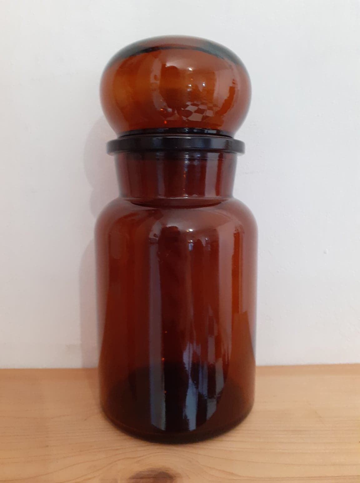 Pot apothicaire ambre