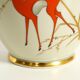 40s porcelain vase with handpainted wildlife motifs from PMR Bavaria Jaeger