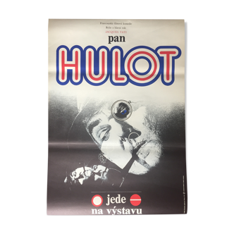 Affiche cinéma (tchèque) "Les Vacances de Monsieur Hulot" Jacques Tati 58x83cm