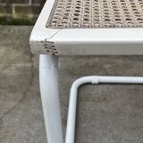 Set of 4 Cesca b32 model chairs in white by Marcel Breuer
