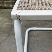 Set of 4 Cesca b32 model chairs in white by Marcel Breuer