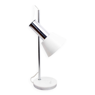 White metal desk lamp from the 70s