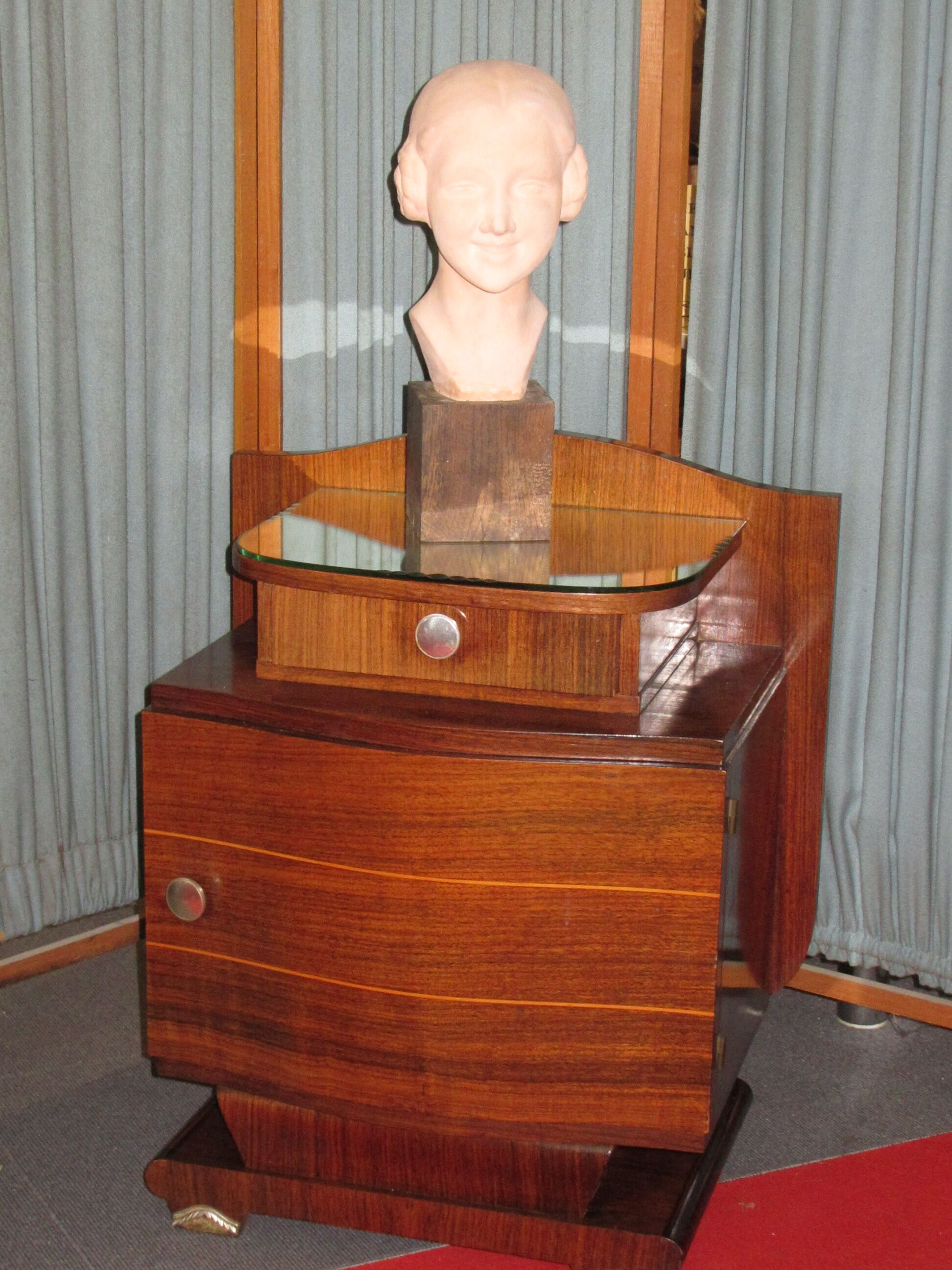 Bedside art deco rosewood