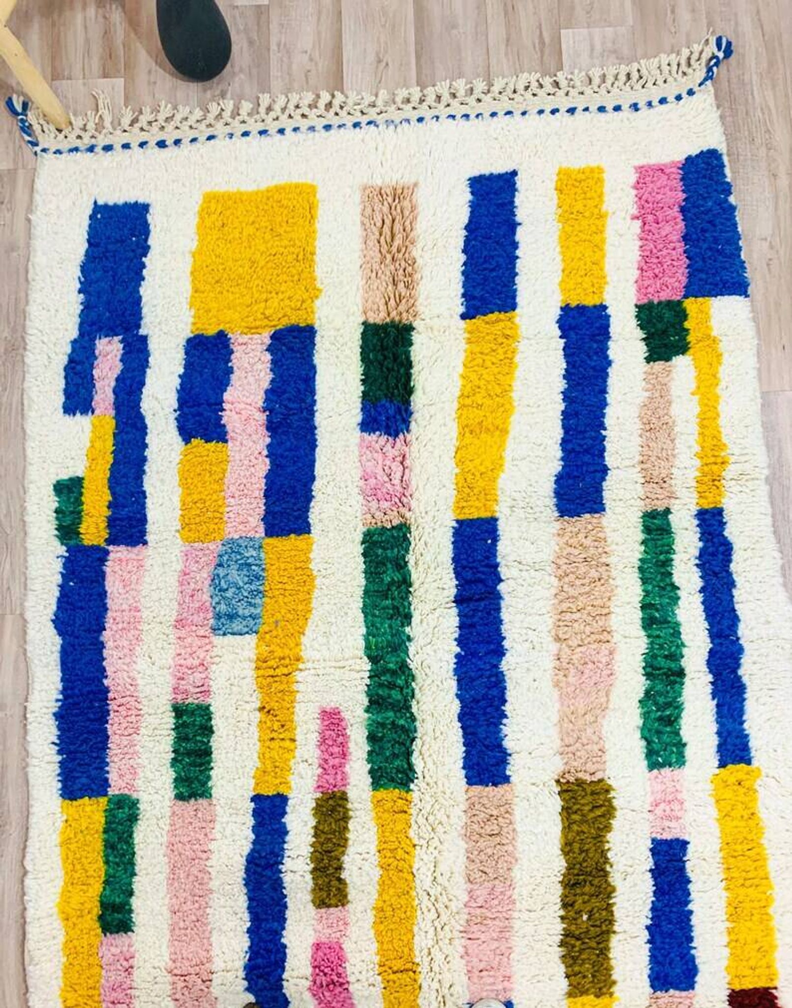 Tapis marocain artisanal décoré 200cmx300cm