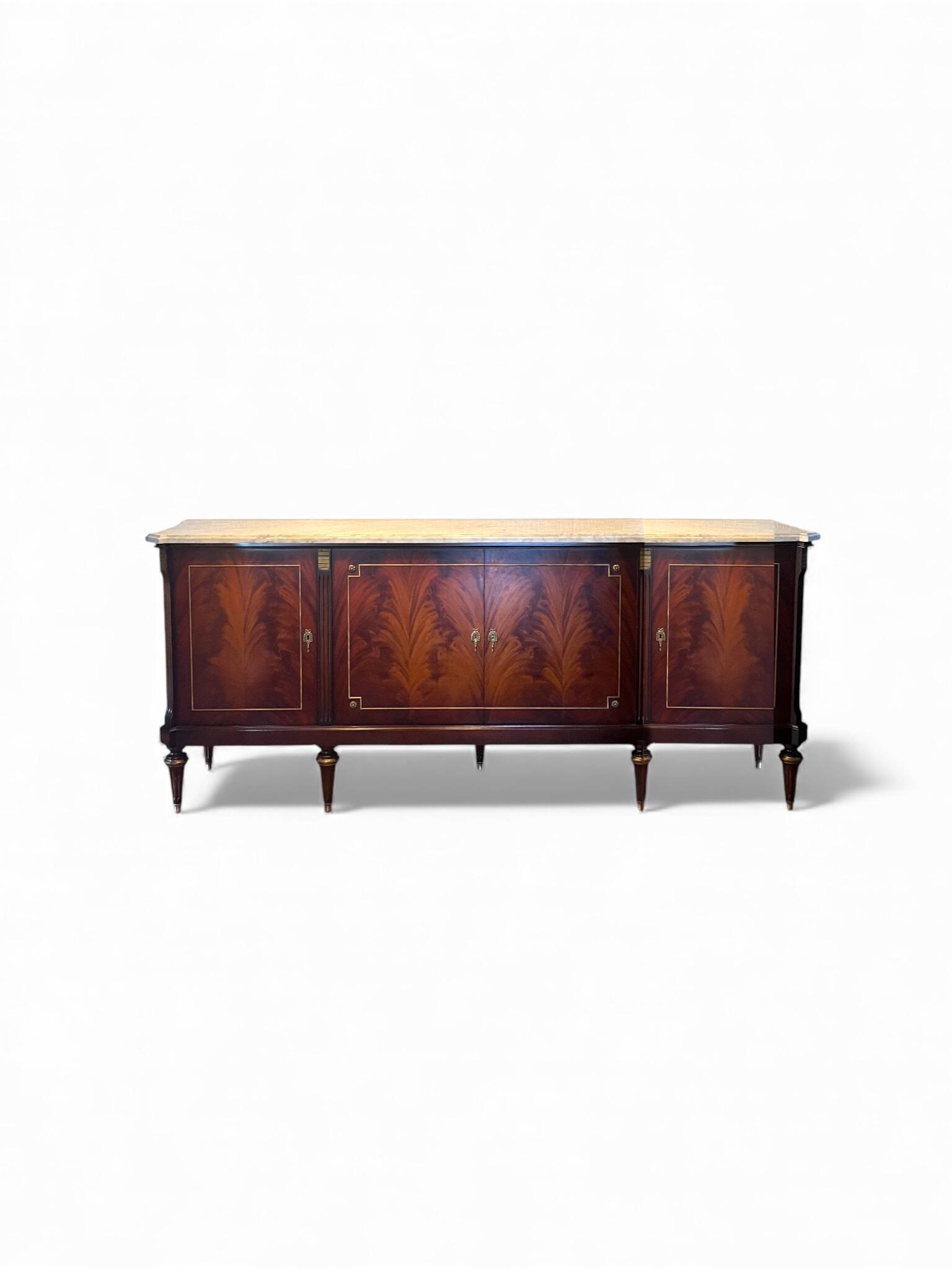 Louis XVI style sideboard in solid mahogany