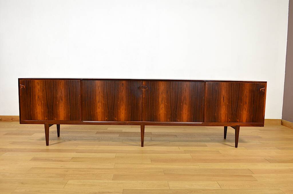 Enfilade Danoise Henry Rosengren Hansen en palissandre de Rio, 1950