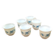 Set of 6 coffee cups model Véronica, forget-me-not