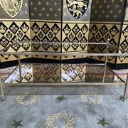 Coffee table 1970 gold metal