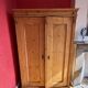 Armoire 2 portes en pin massif, XIXe siècle