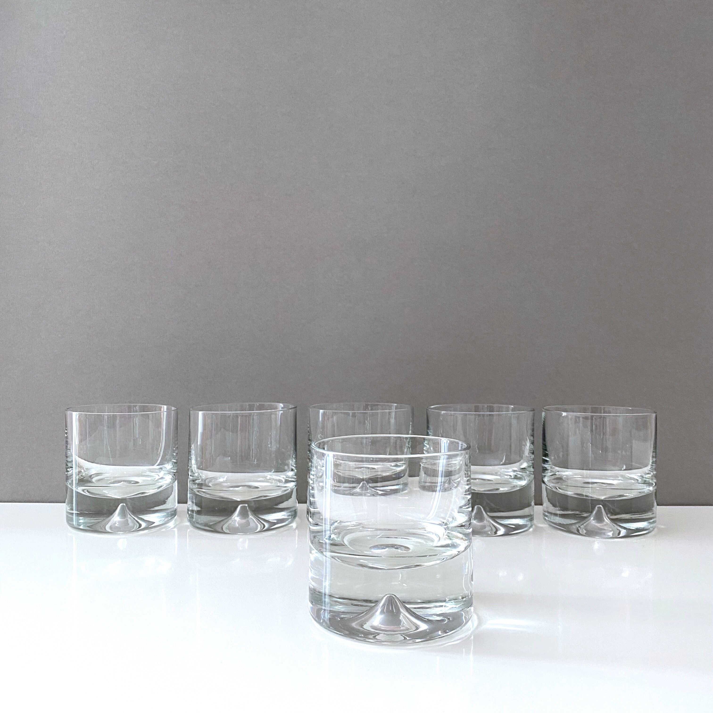 Vintage Glasses Whiskey, Bourbon, Mid Century Bar, design scandinave