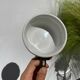 3 dark green bistro tea cups from Caen