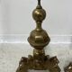 Important pair of brass log holders from the 20th century.
