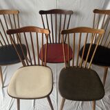 Set of Menuet chairs by Baumann