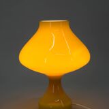 Lampe de Table Jaune Tout en Verre par Valasske Mezirici, 1970s