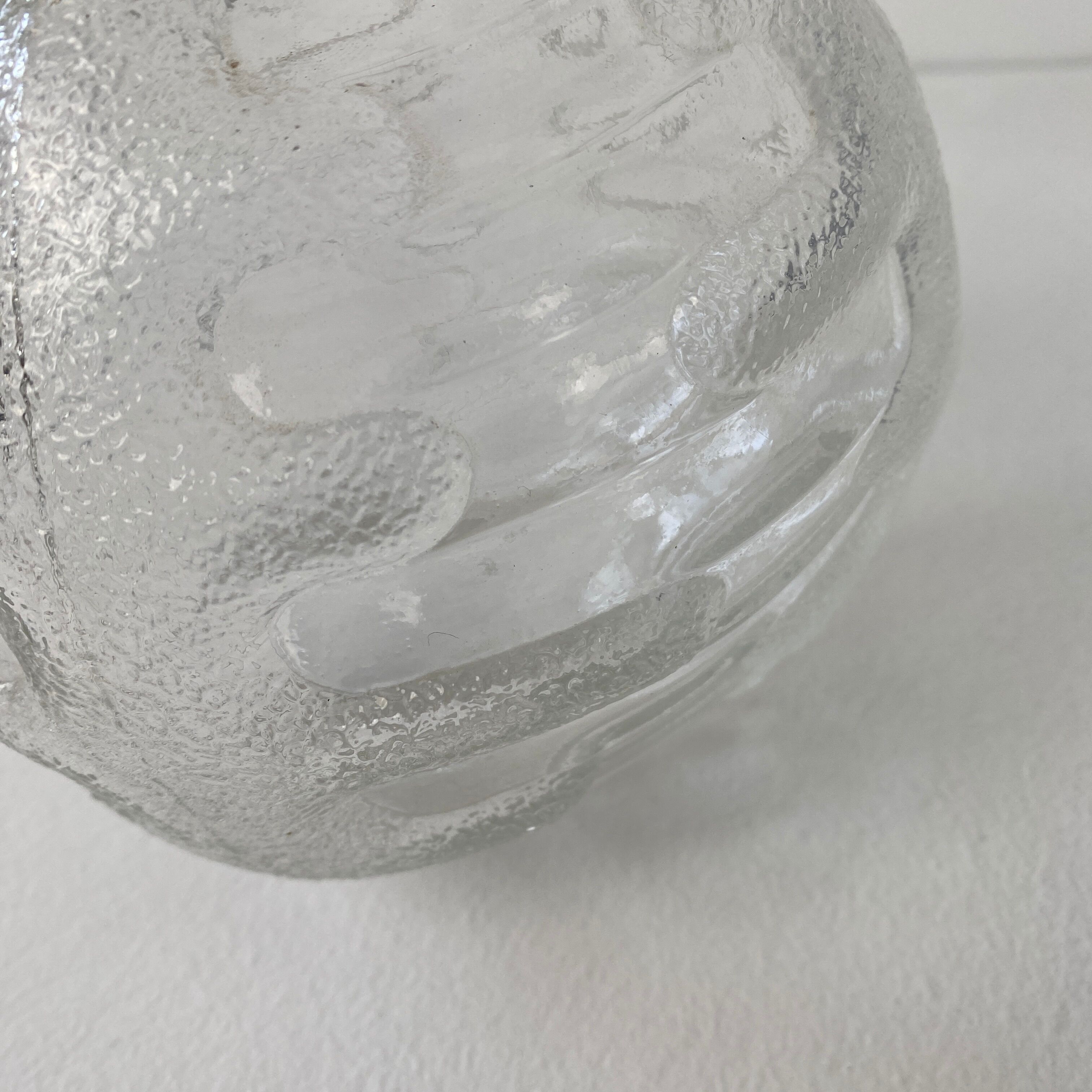 Pair of old round pendant lamps 15 cm vintage