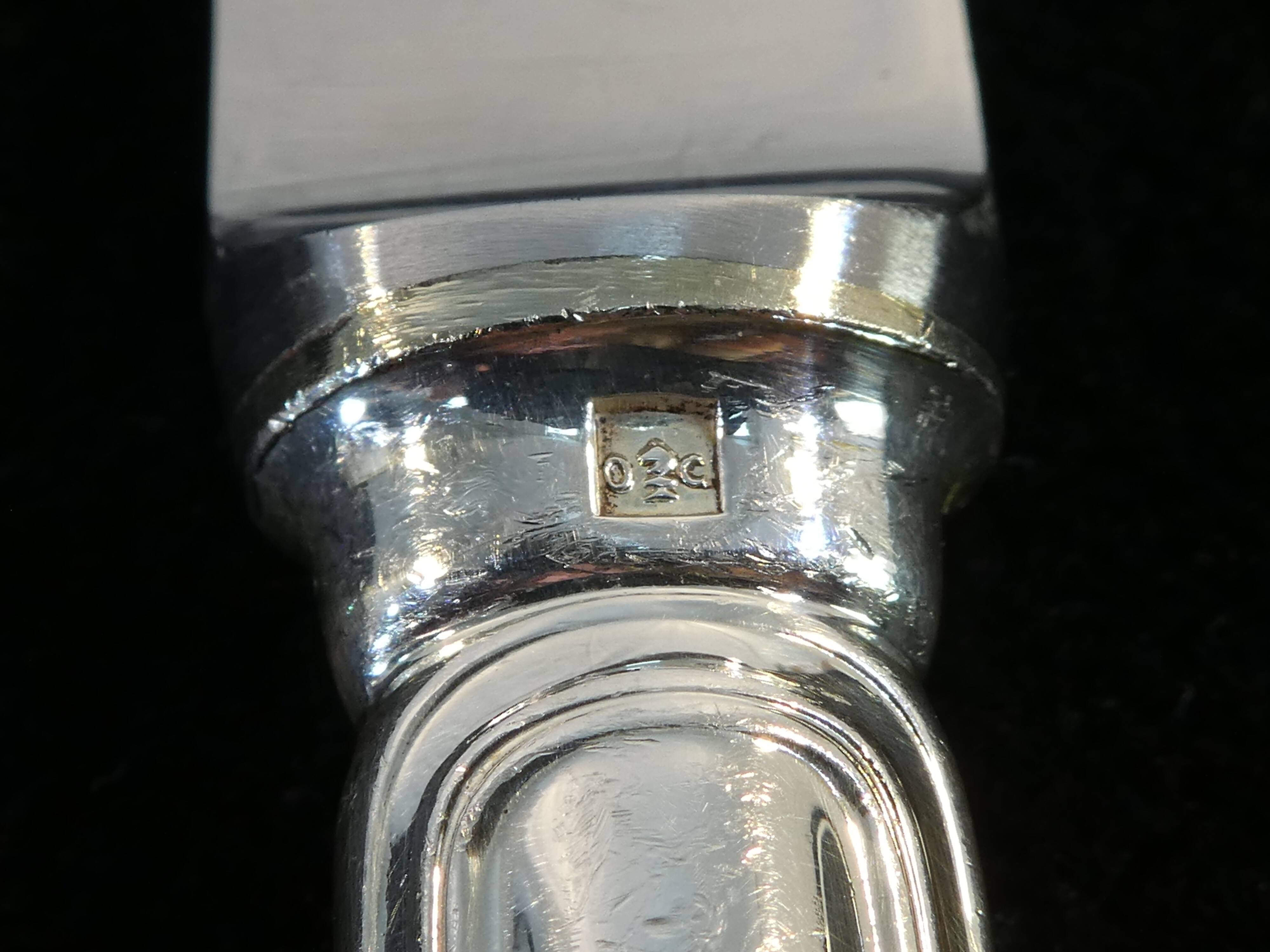 12 large knives and 12 knives with dessert christofle model spatours