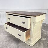 1900s solid oak counter