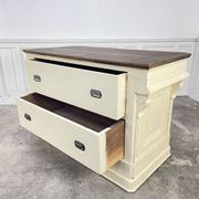 1900s solid oak counter