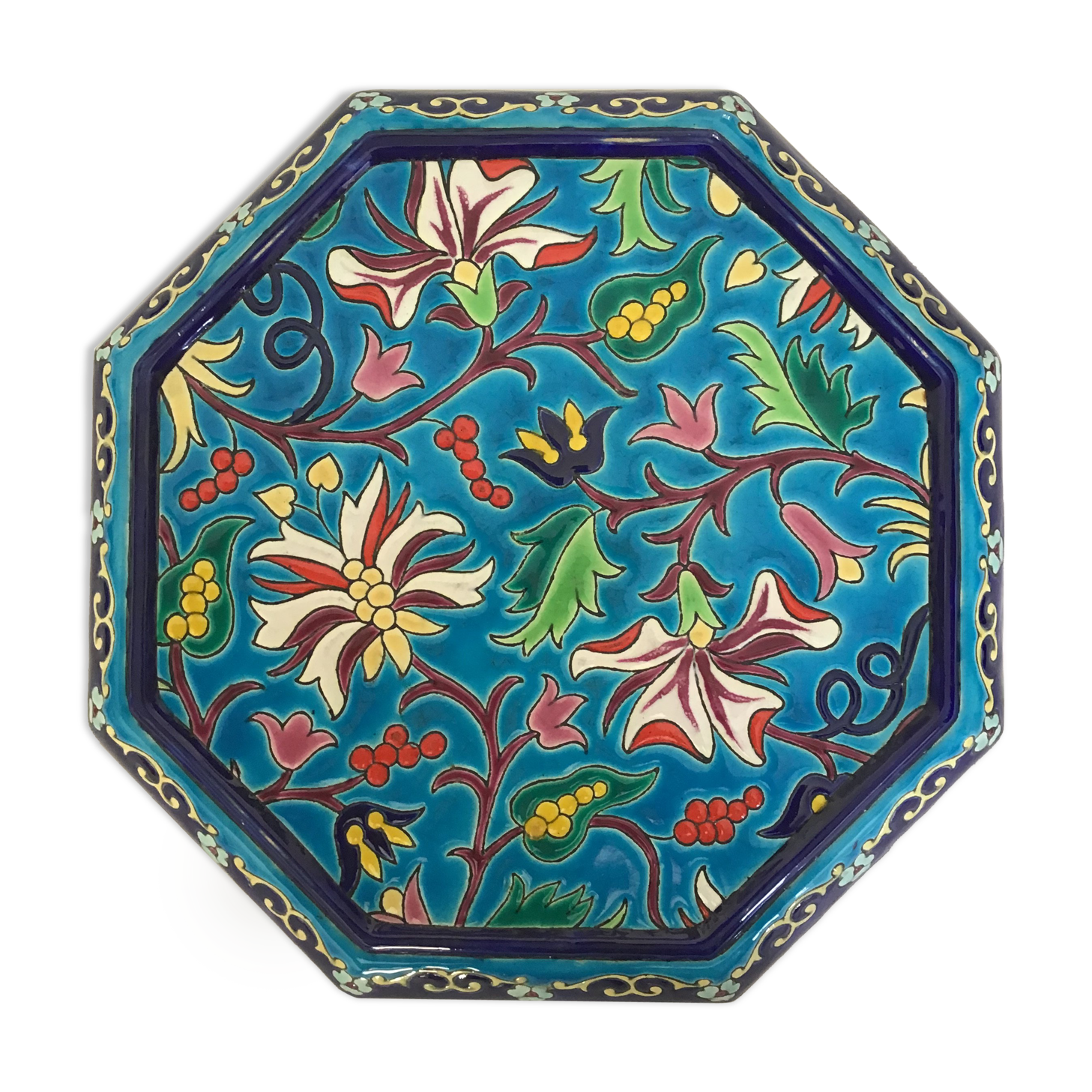Dessous de plat en émaux de Longwy