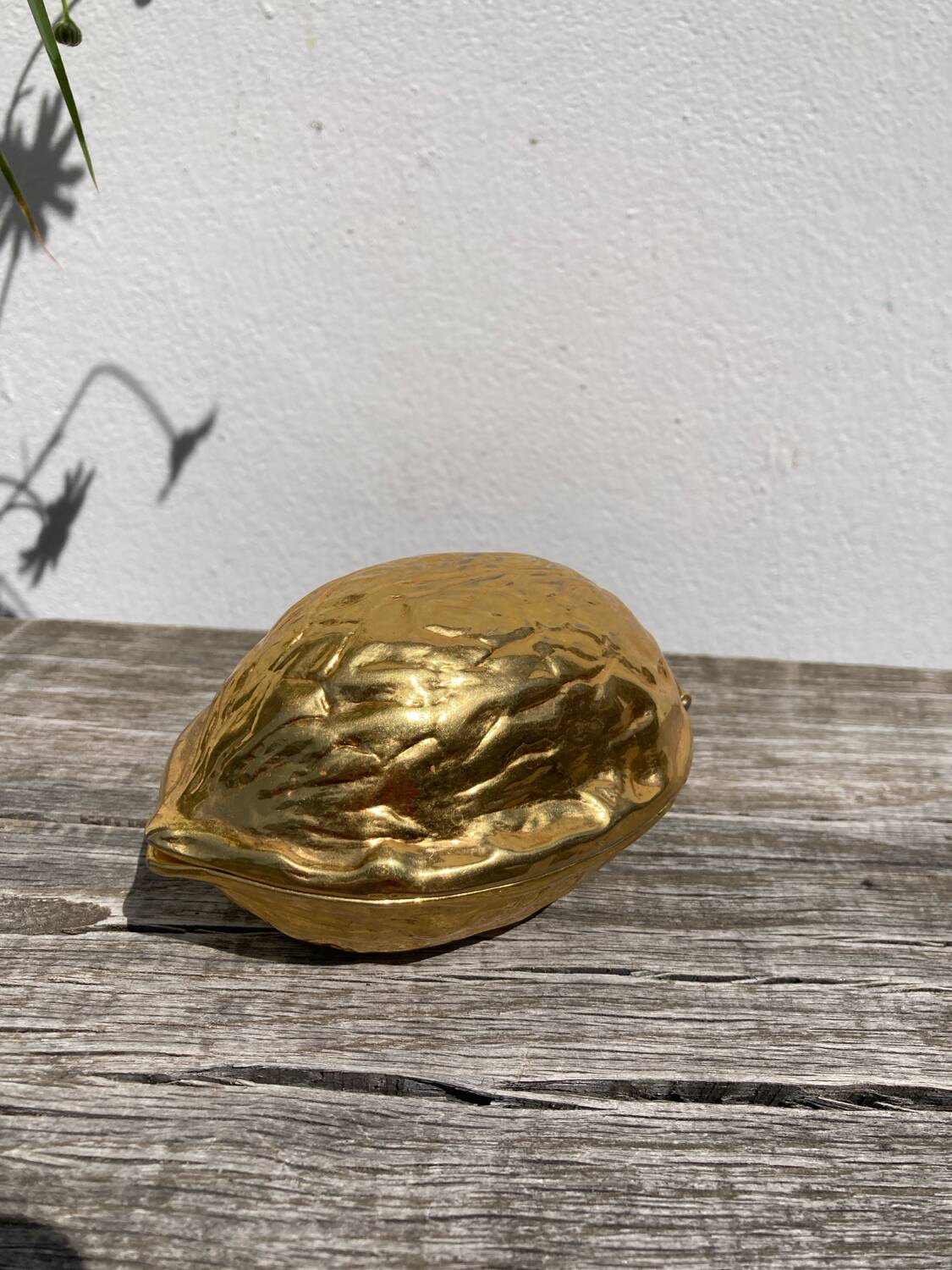 Golden metal nutcracker