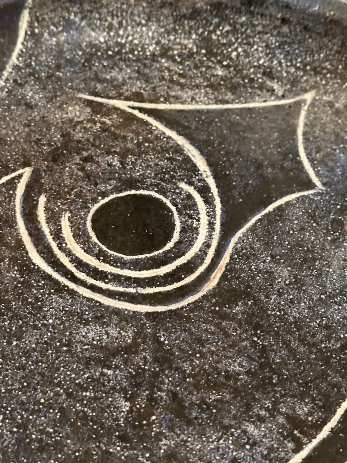 Large ceramic dish by Bernard Buffat.