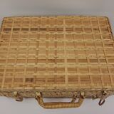 Rectangular wicker case 2 handles