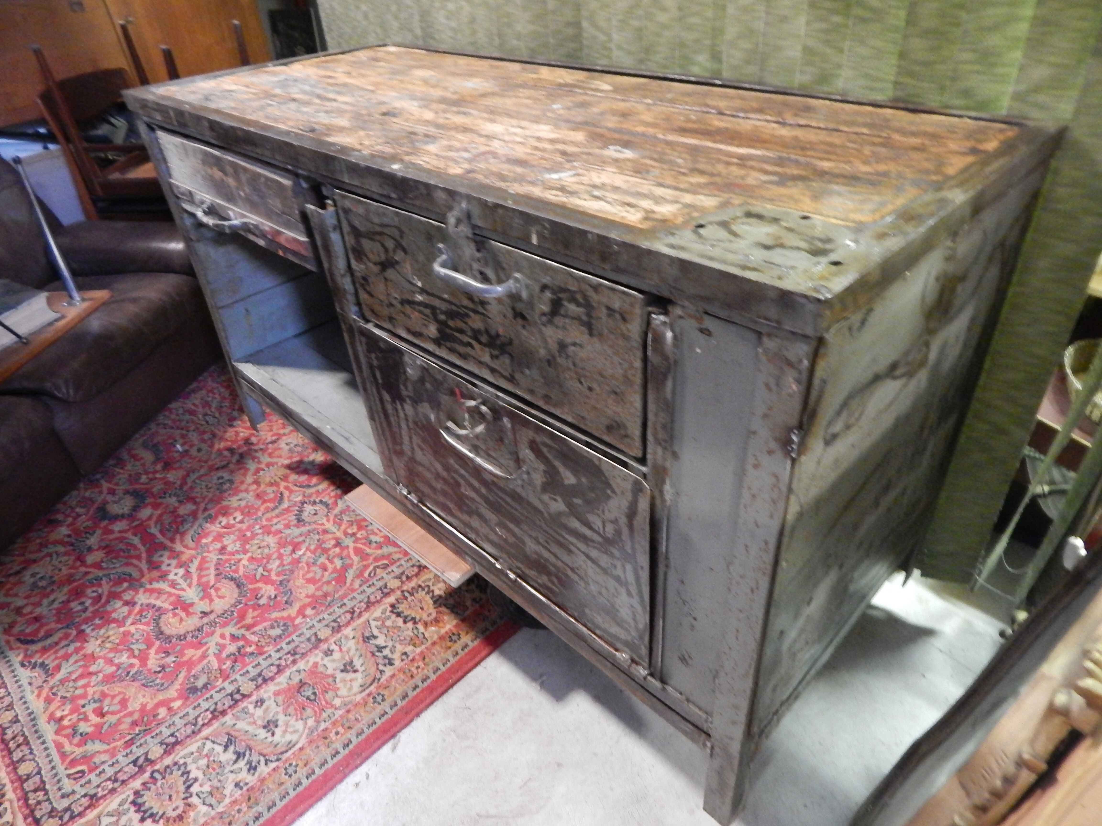 Furniture old industrial workshop